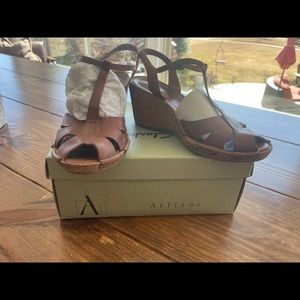 Clarks Artisan Collection Leather Wedges